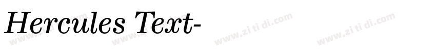 Hercules Text字体转换